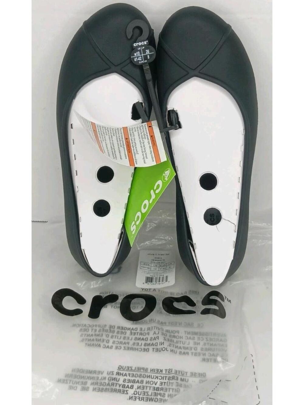 Women's Crocs Olivia ll Dual Comfort Faux Fur Lined Shoes Sz 10 Model 203428-001
